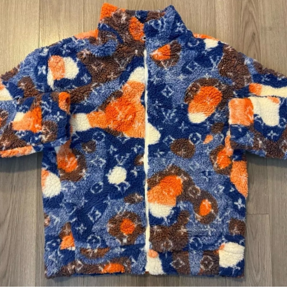 Louis Vuitton jacquard camo fleece